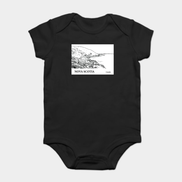 Nova Scotia Canada Baby Bodysuit by Lakeric